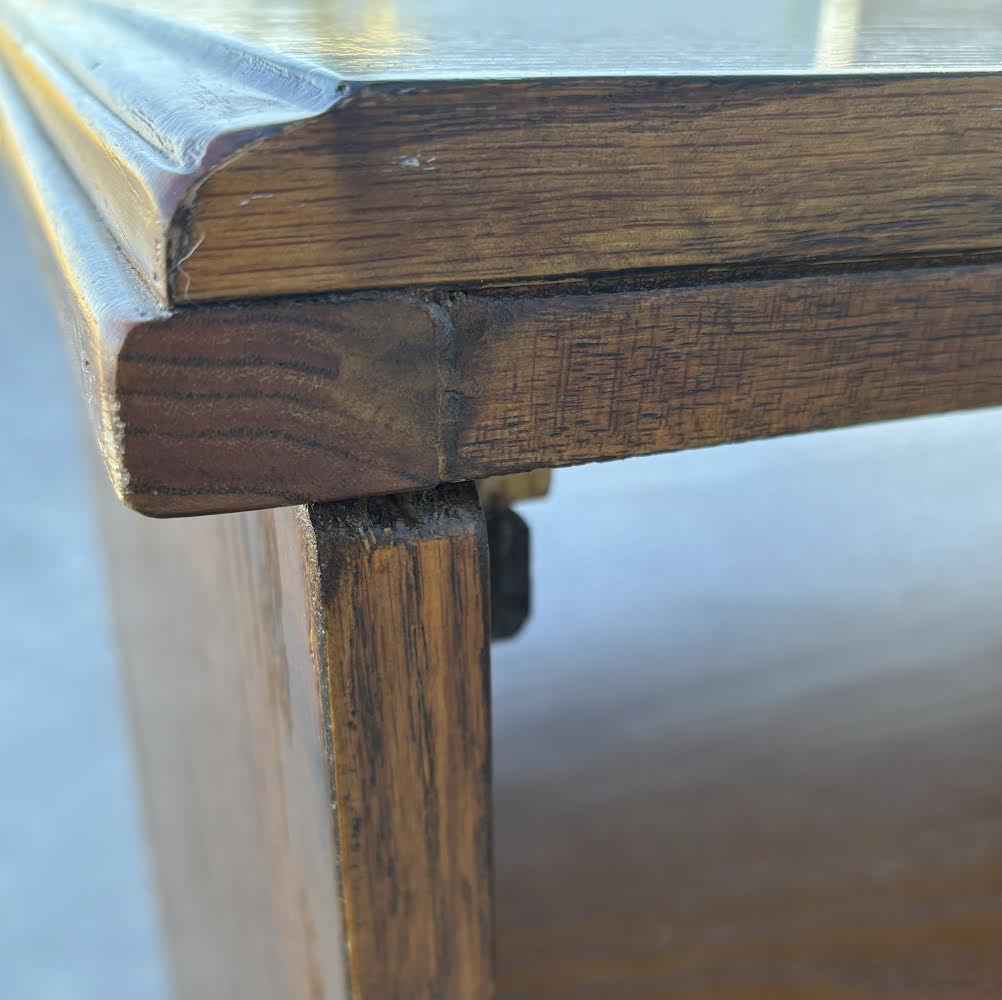 Rustic Oak Entertainment Stand