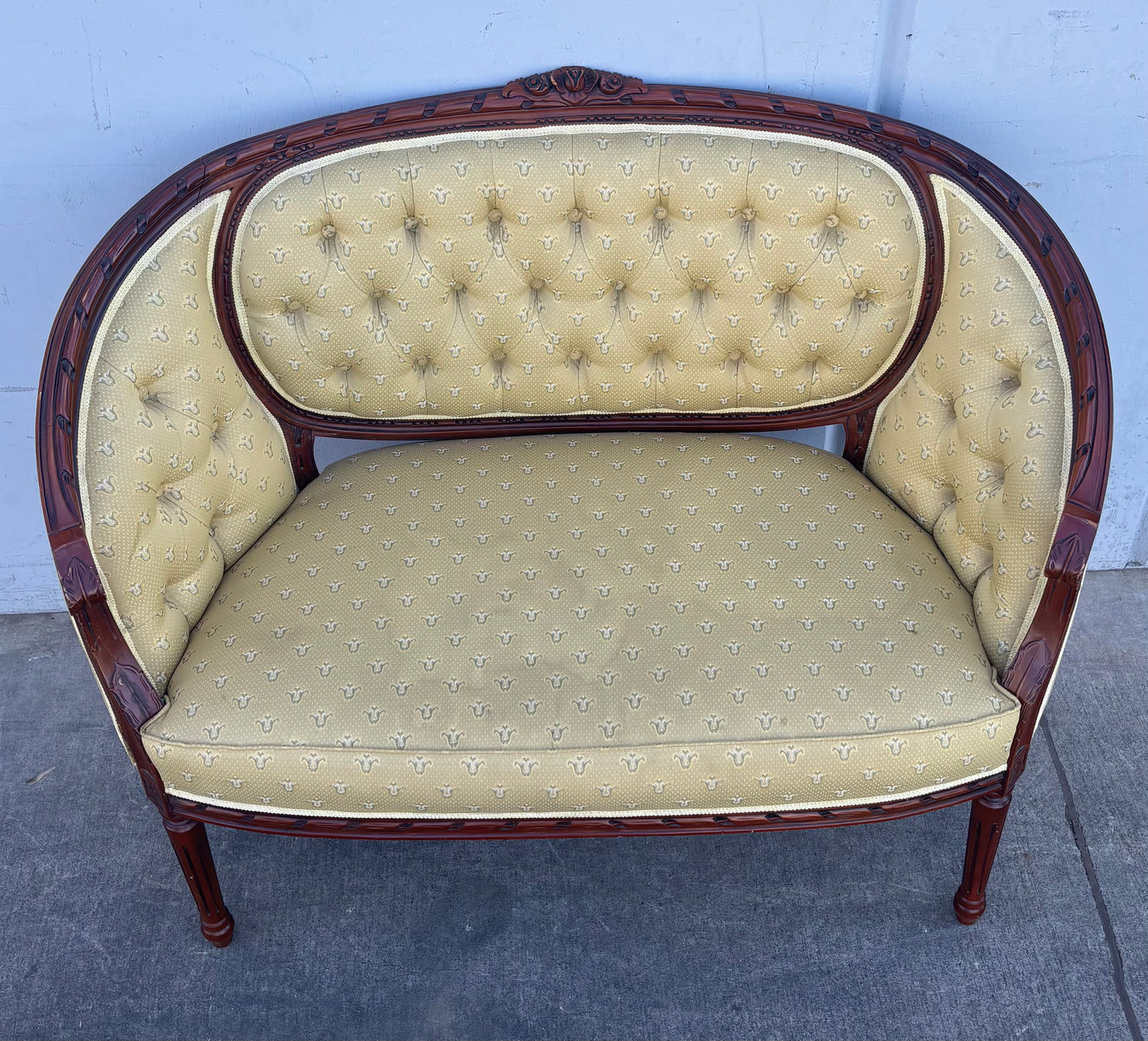 French regency style loveseat/ settee