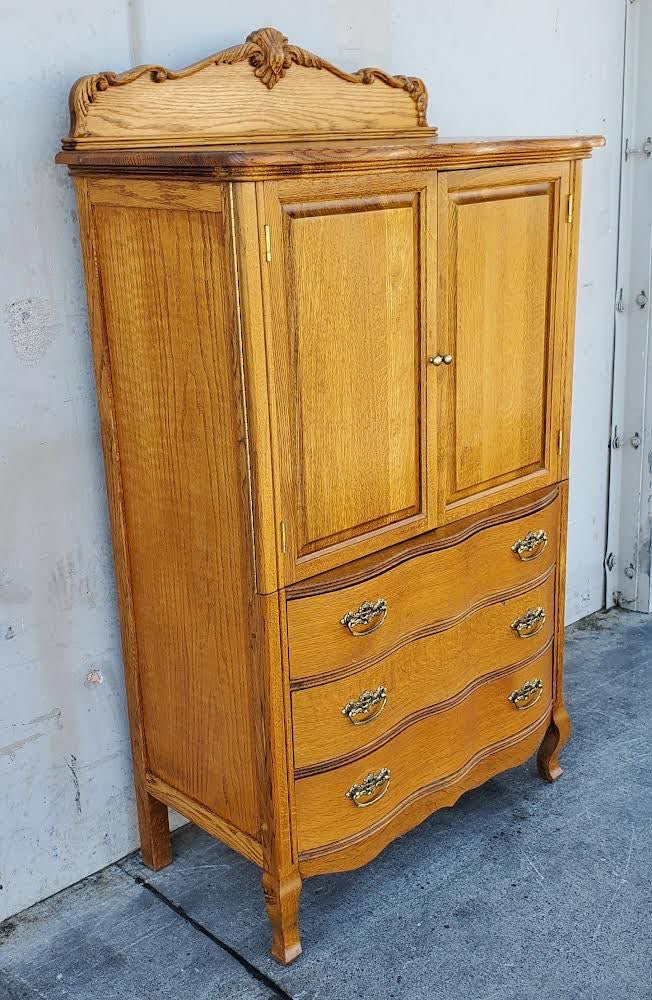 Armoire/tv cabinet/dresser light wood/honey