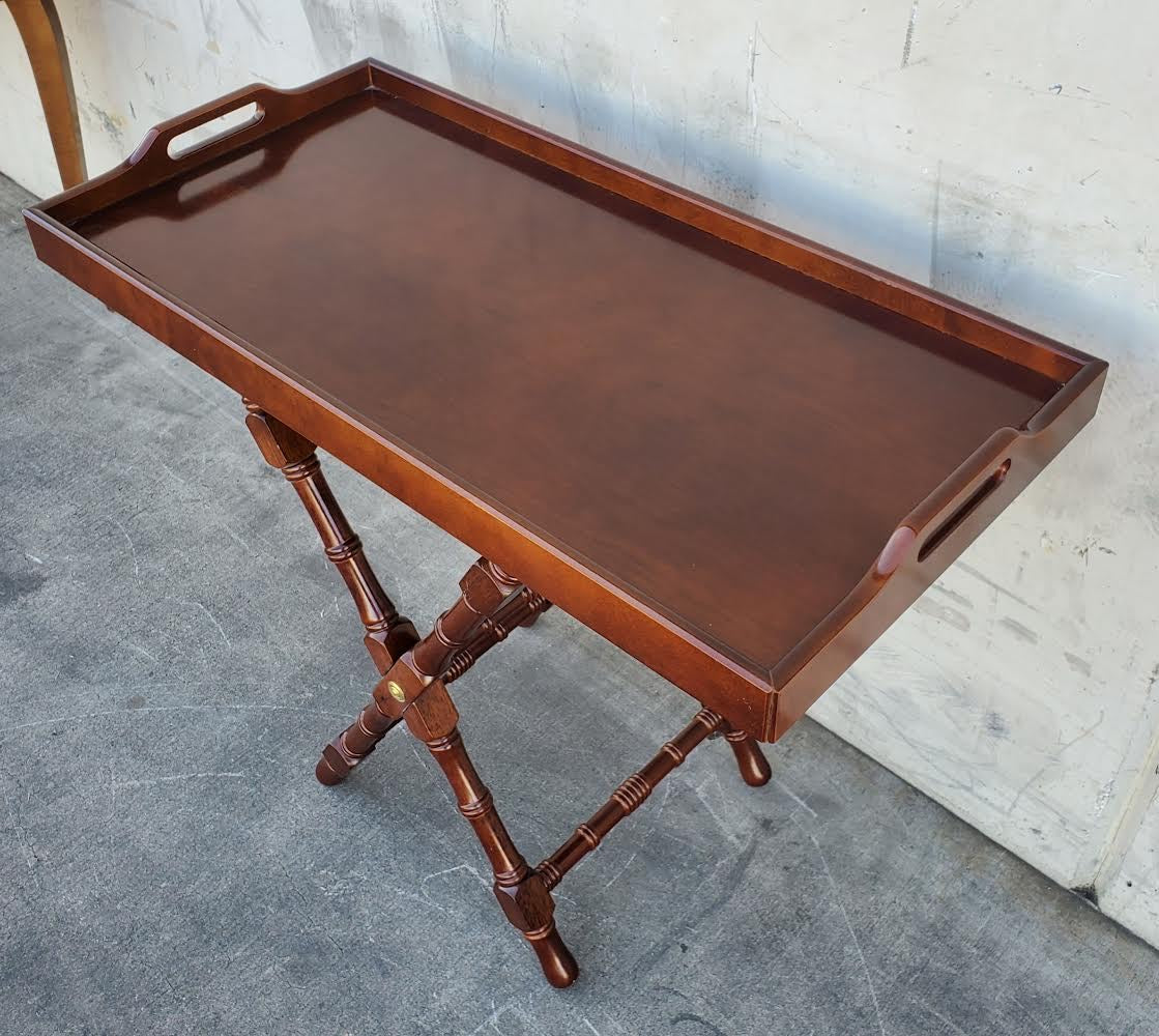 Bombay butler tray with stand table vintage