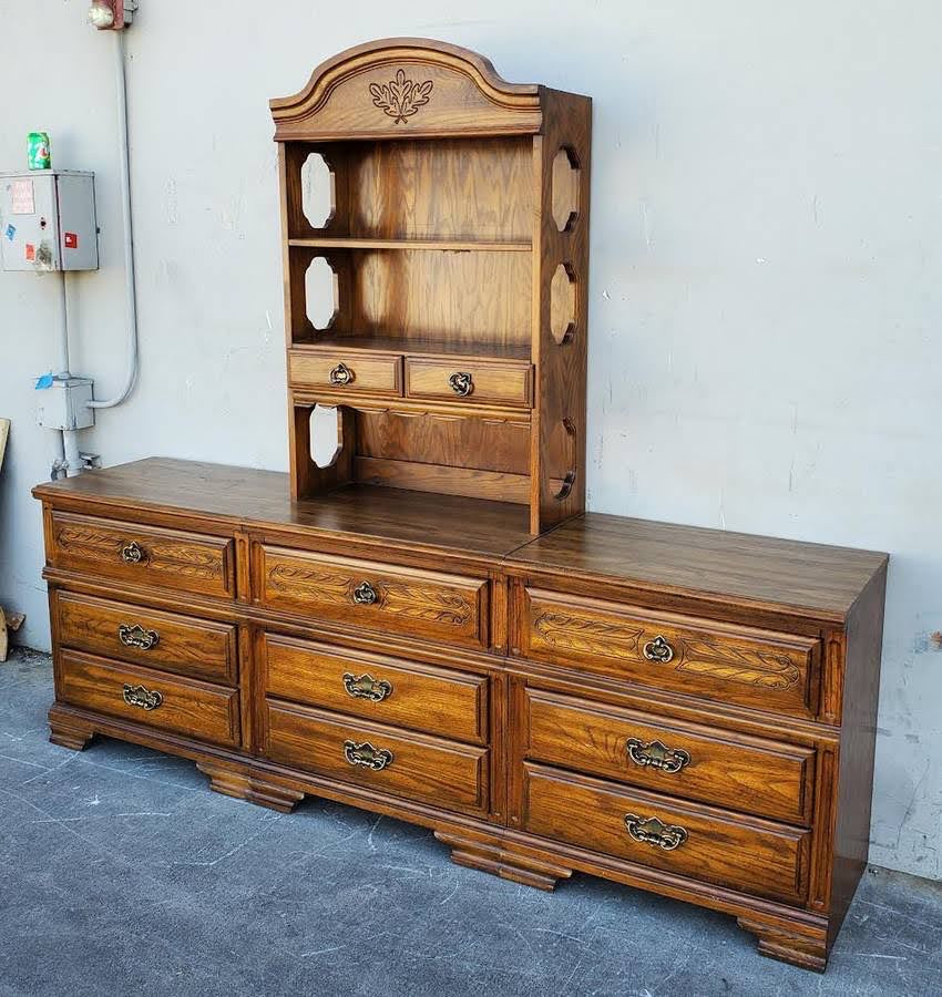 Sumter nightstands (2) and chest with hutch/bookcase