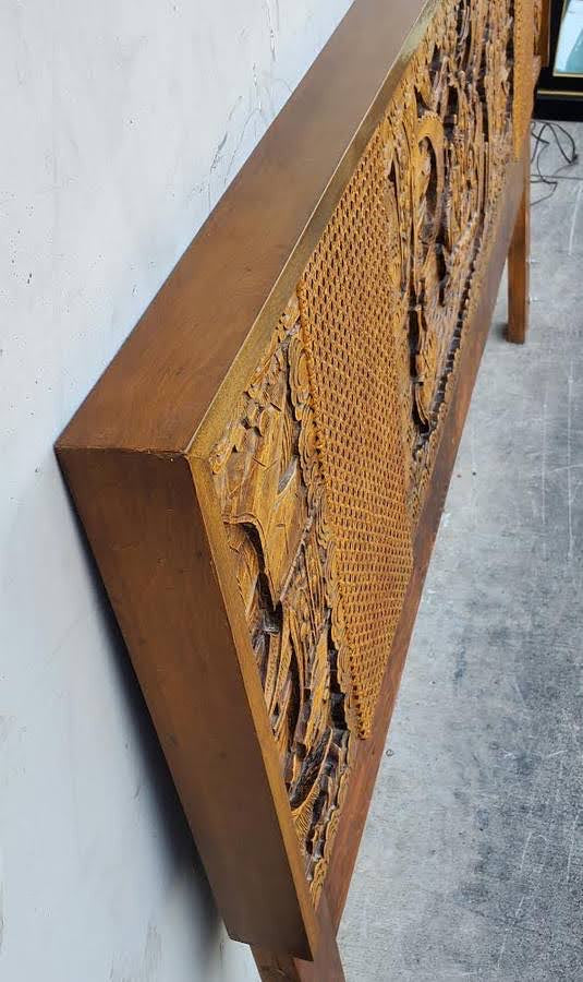 Antique/vintage carved headboard