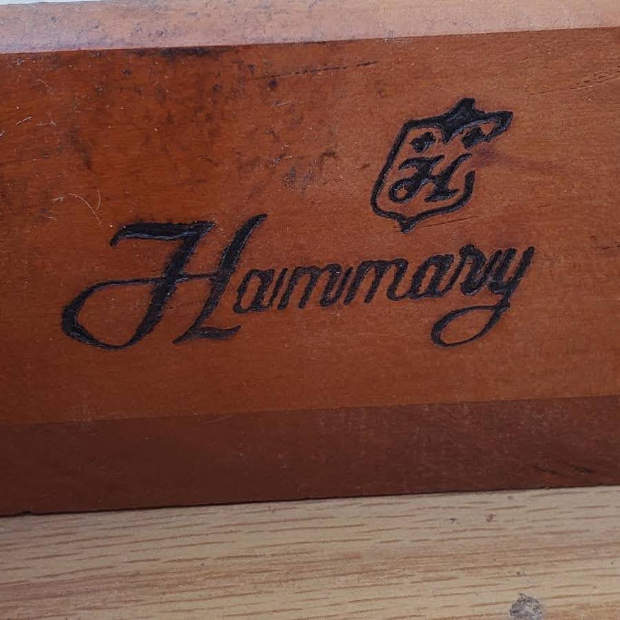 Hammary light wood end/side table with drawer
