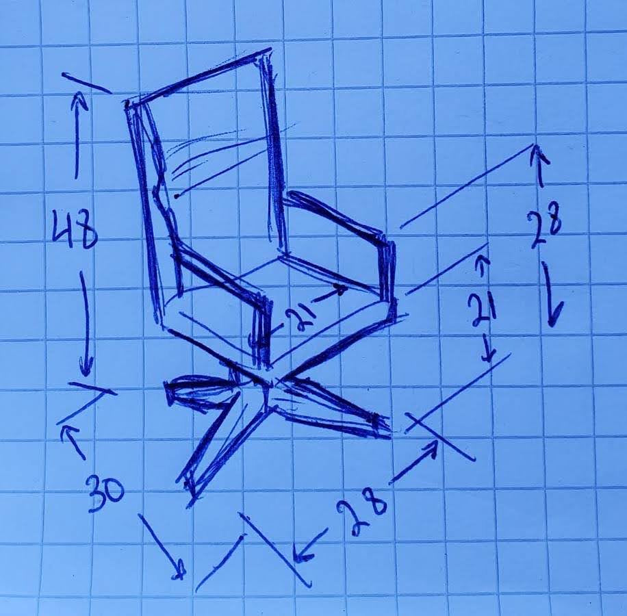 Brown office/computer chair
