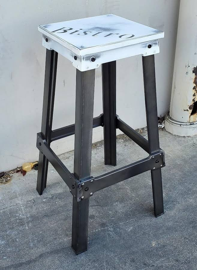 Amelie bistro bar stool white