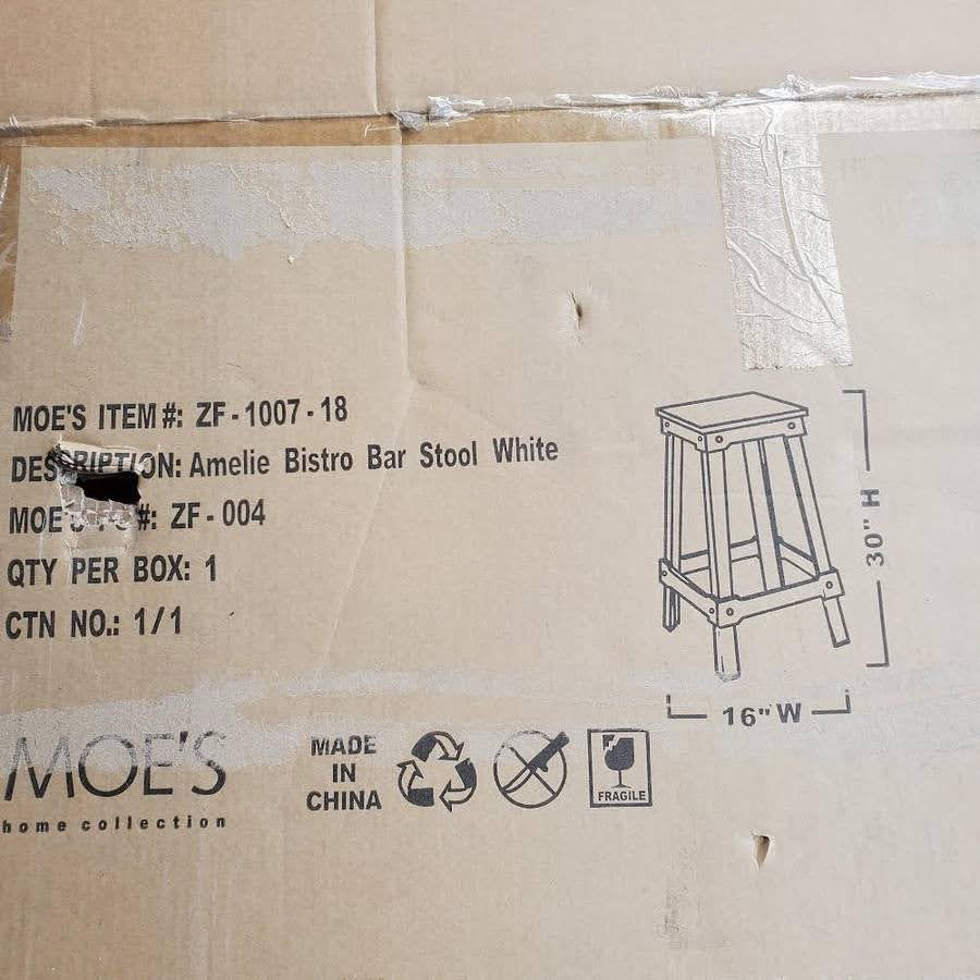 Amelie bistro bar stool white