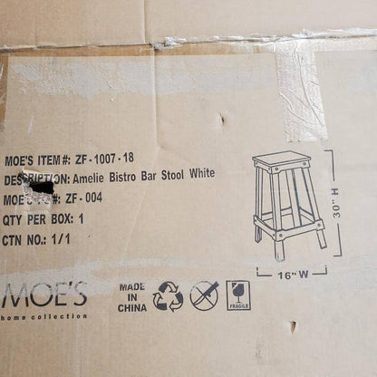 Amelie bistro bar stool white