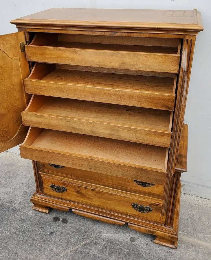 Armoire 6 drawers light wood