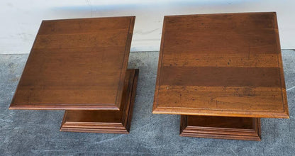 End/side tables (2) dark wood set