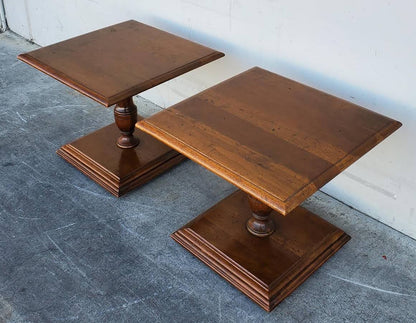 End/side tables (2) dark wood set