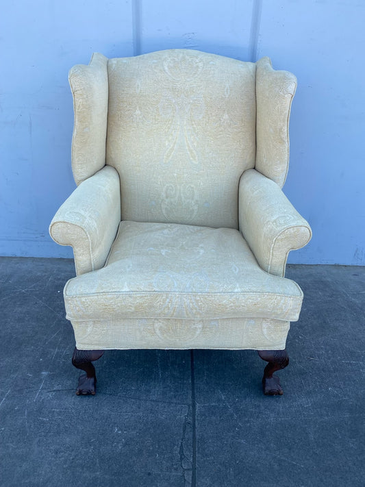 beige/cream armchair