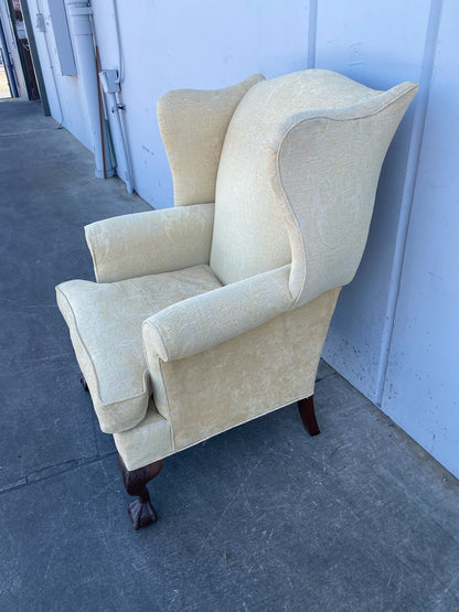 beige/cream armchair