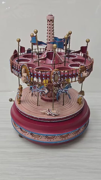 Calliope Carousel Music Box Vintage